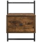 vidaXL Κομοδίνο Επιτοίχιο Καπνιστή Δρυς 35x30x51 εκ. από Επεξεργ. Ξύλο
