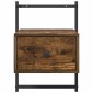 vidaXL Κομοδίνα Επιτοίχια 2 τεμ. Καπνιστή Δρυς 35x30x51 εκ Επεξ. Ξύλο