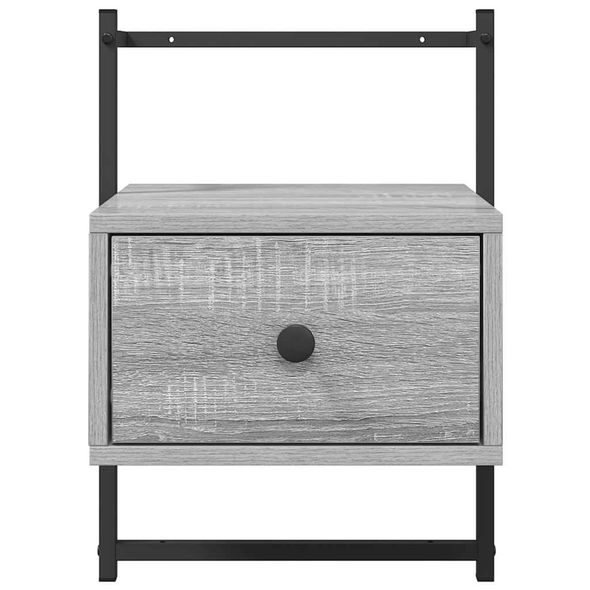 vidaXL Κομοδίνο Επιτοίχιο Γκρι Sonoma 35x30x51 εκ. από Επεξεργ. Ξύλο