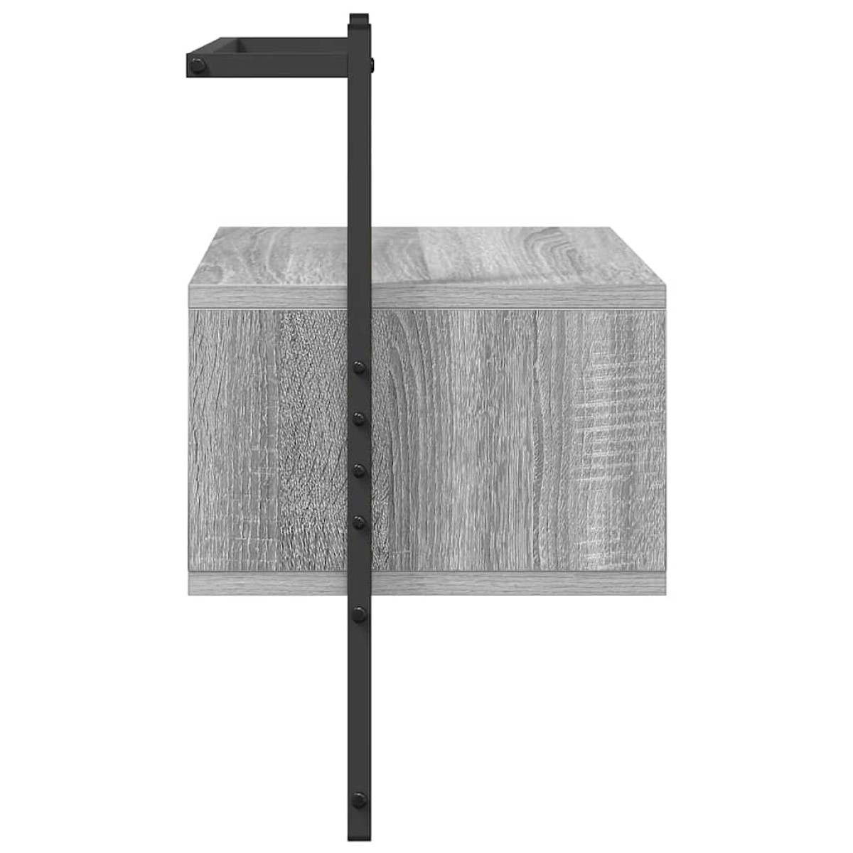 vidaXL Κομοδίνο Επιτοίχιο Γκρι Sonoma 35x30x51 εκ. από Επεξεργ. Ξύλο
