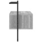 vidaXL Κομοδίνο Επιτοίχιο Γκρι Sonoma 35x30x51 εκ. από Επεξεργ. Ξύλο