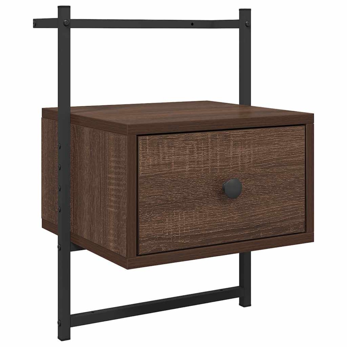vidaXL Κομοδίνα Επιτοίχια 2 τεμ. Καφέ Δρυς 35x30x51 εκ. Επεξ. Ξύλο