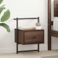 vidaXL Κομοδίνα Επιτοίχια 2 τεμ. Καφέ Δρυς 35x30x51 εκ. Επεξ. Ξύλο