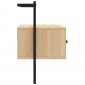 vidaXL Έπιπλο Τηλεόρασης Επιτοίχιο Sonoma Δρυς 60,5x30x51 εκ. Επ. Ξύλο