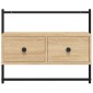 vidaXL Έπιπλο Τηλεόρασης Επιτοίχιο Sonoma Δρυς 60,5x30x51 εκ. Επ. Ξύλο