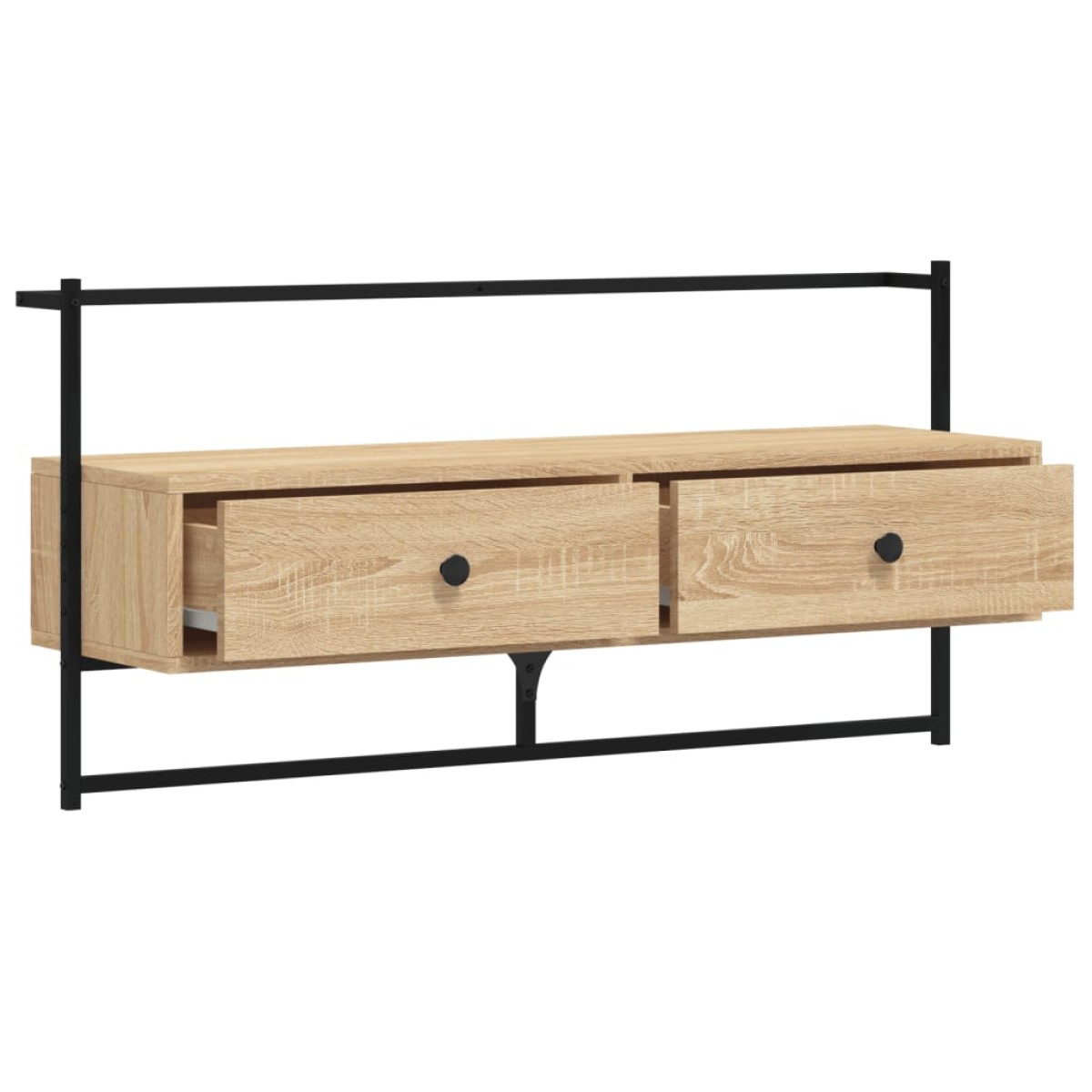 vidaXL Έπιπλο Τηλεόρασης Επιτοίχιο Sonoma Δρυς 100,5x30x51 εκ Επ. Ξύλο