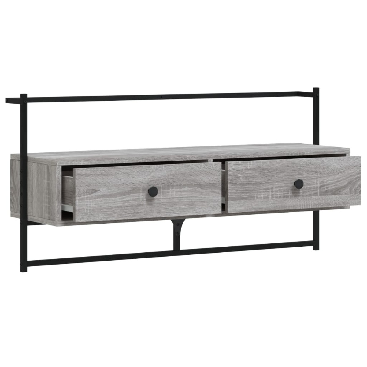 vidaXL Έπιπλο Τηλεόρασης Επιτοίχιο Γκρι Sonoma 100,5x30x51 εκ Επ. Ξύλο