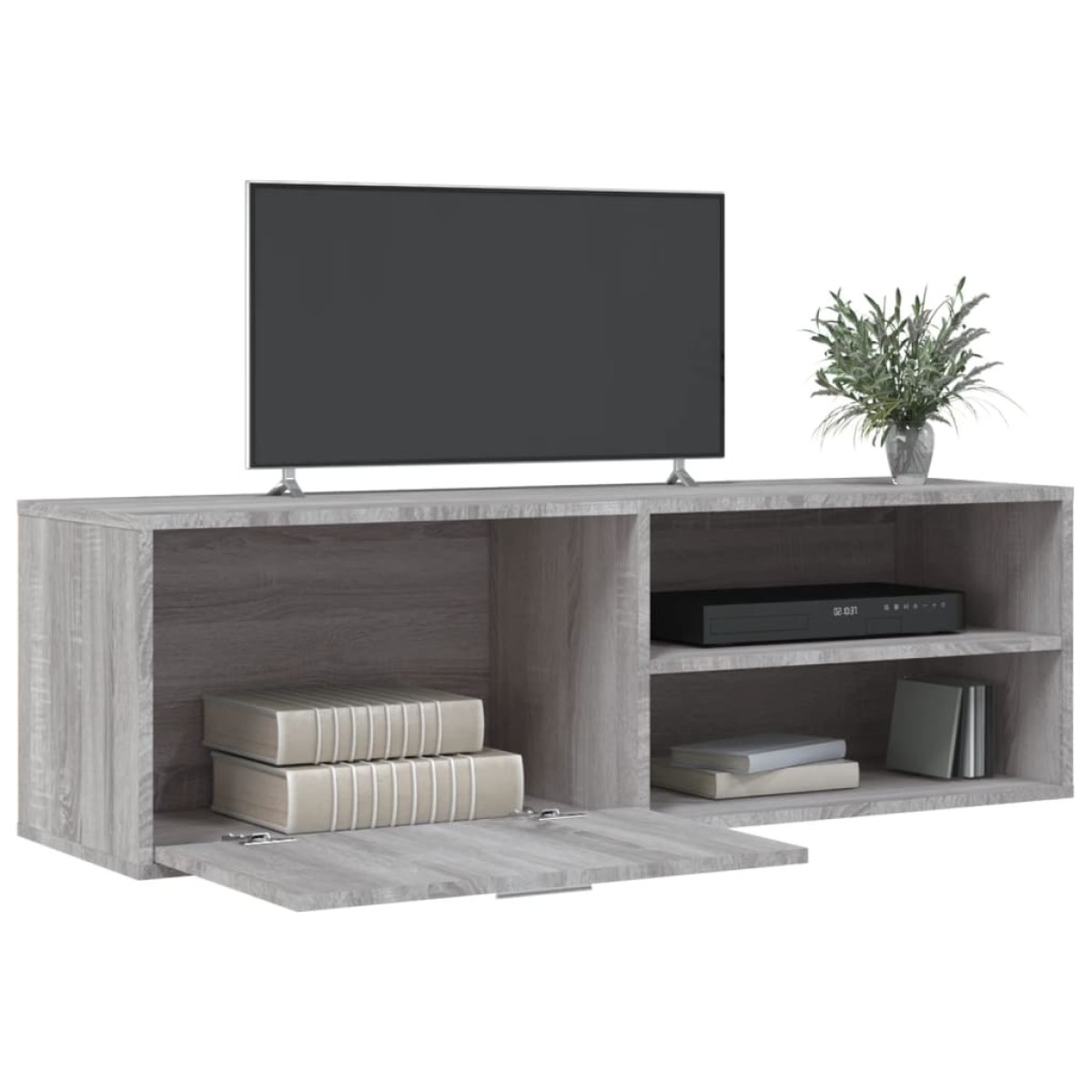 vidaXL Έπιπλο Τηλεόρασης Γκρι Sonoma 120 x 34 x 37 εκ. από Επεξ. Ξύλο