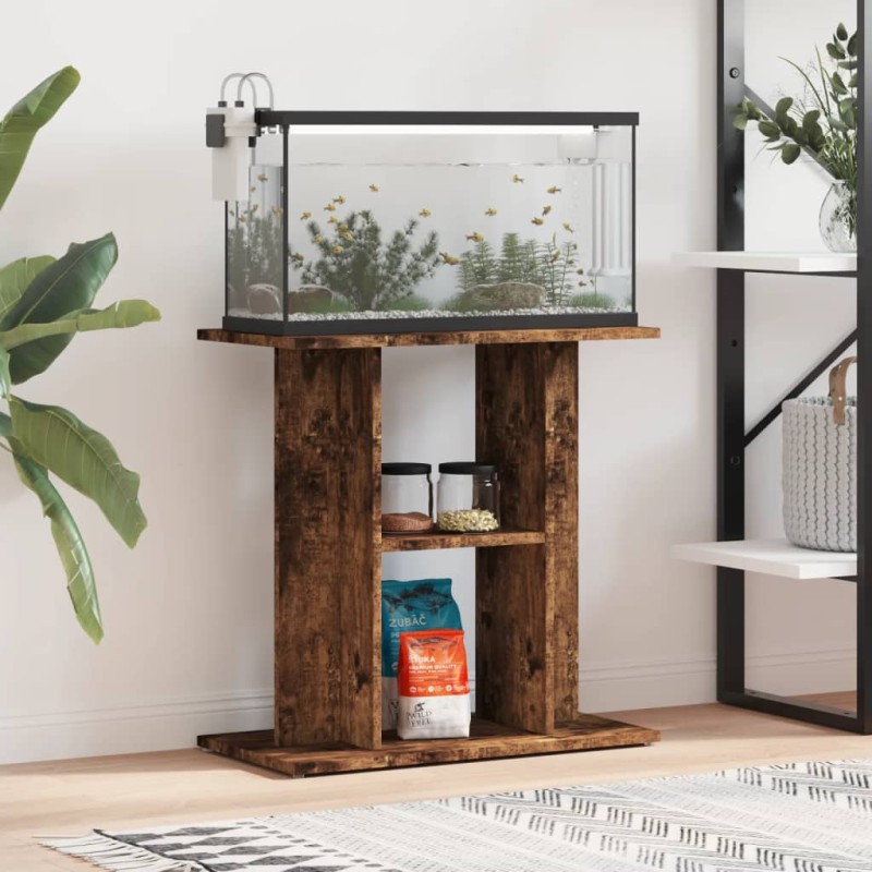 vidaXL Βάση Ενυδρείου από Καπνιστή Δρυ 60x30x60 εκ. από Τεχνητό Ξύλο