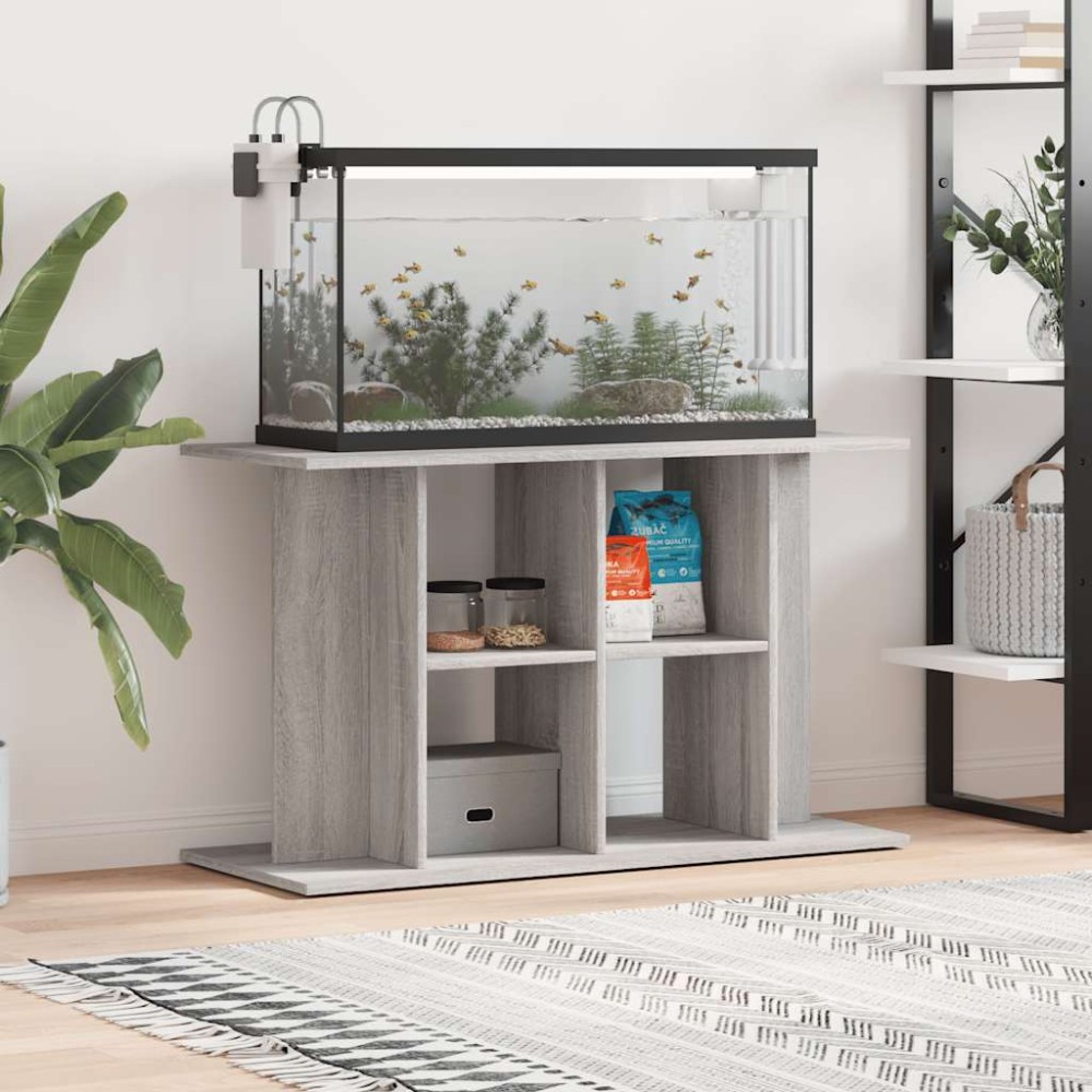 vidaXL Βάση Ενυδρείου Γκρι Sonoma 100x40x60 εκ. από Επεξεργασμένο Ξύλο