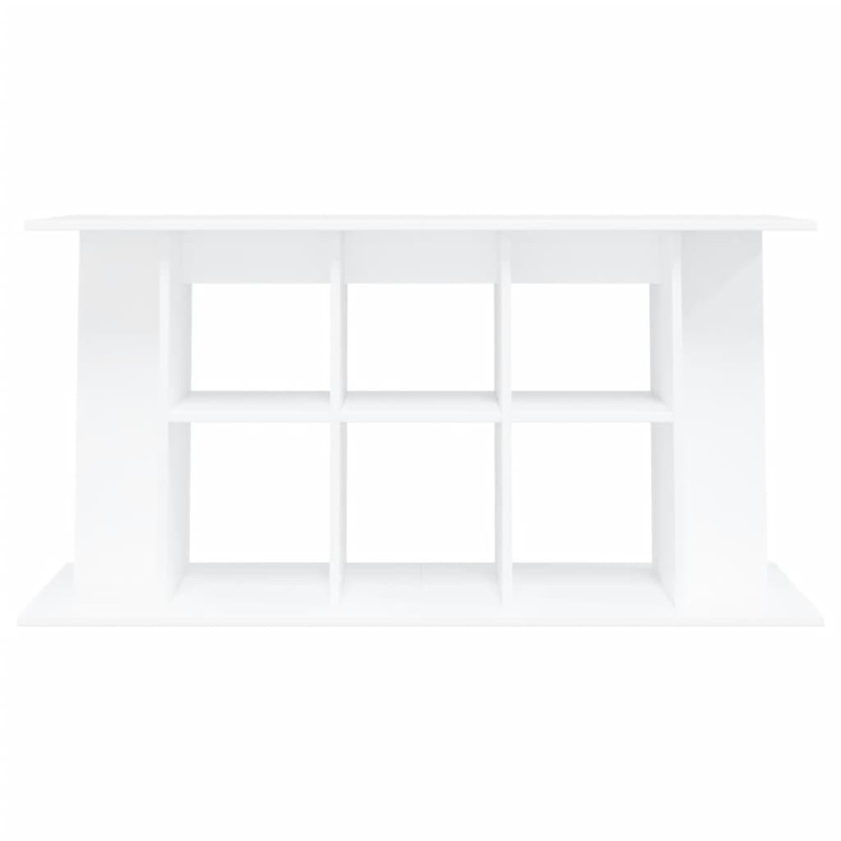 vidaXL Βάση Ενυδρείου Λευκή 120 x 40 x 60 εκ. από Επεξεργασμένο Ξύλο