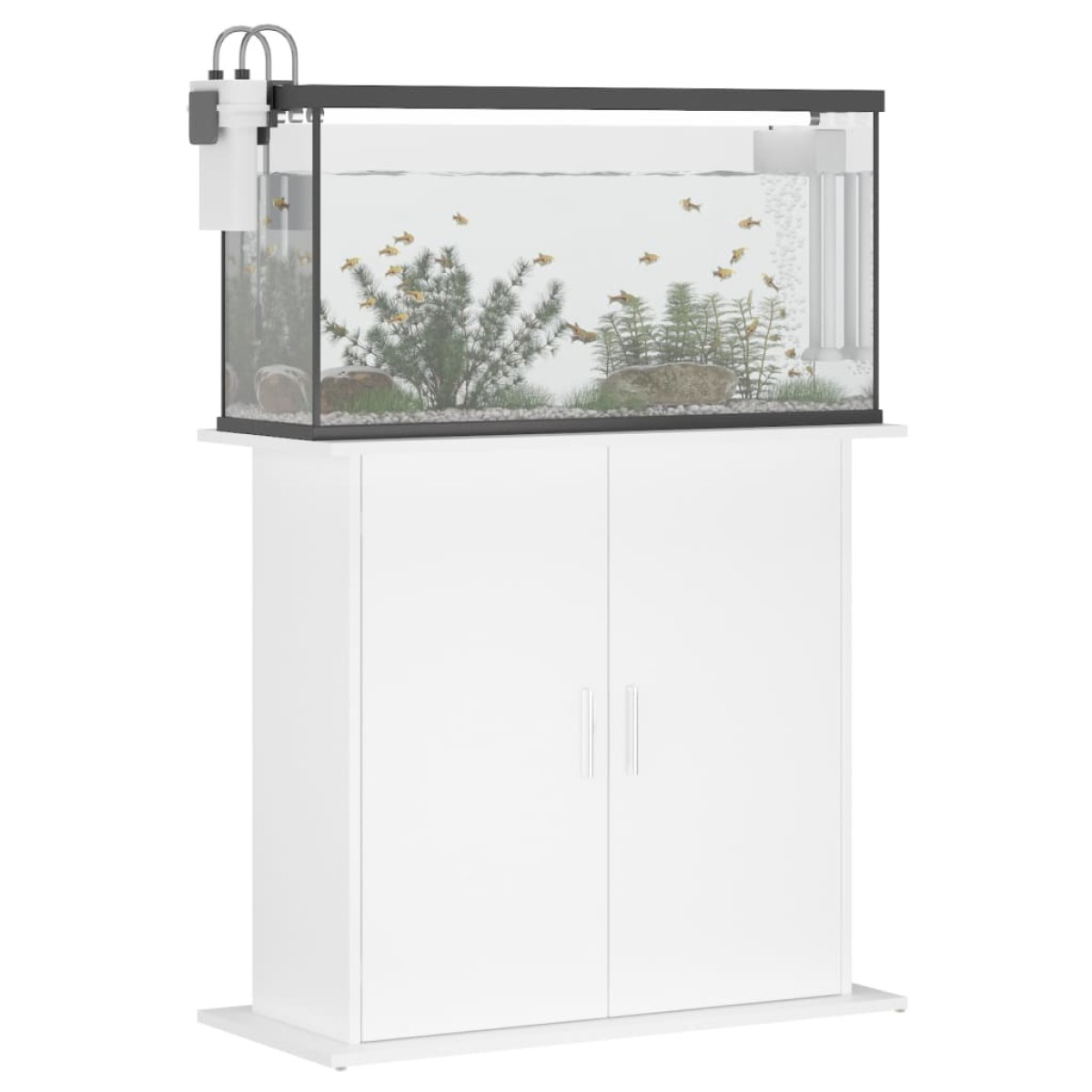 vidaXL Βάση Ενυδρείου Λευκή 81 x 36 x 73 εκ. από Επεξεργασμένο Ξύλο