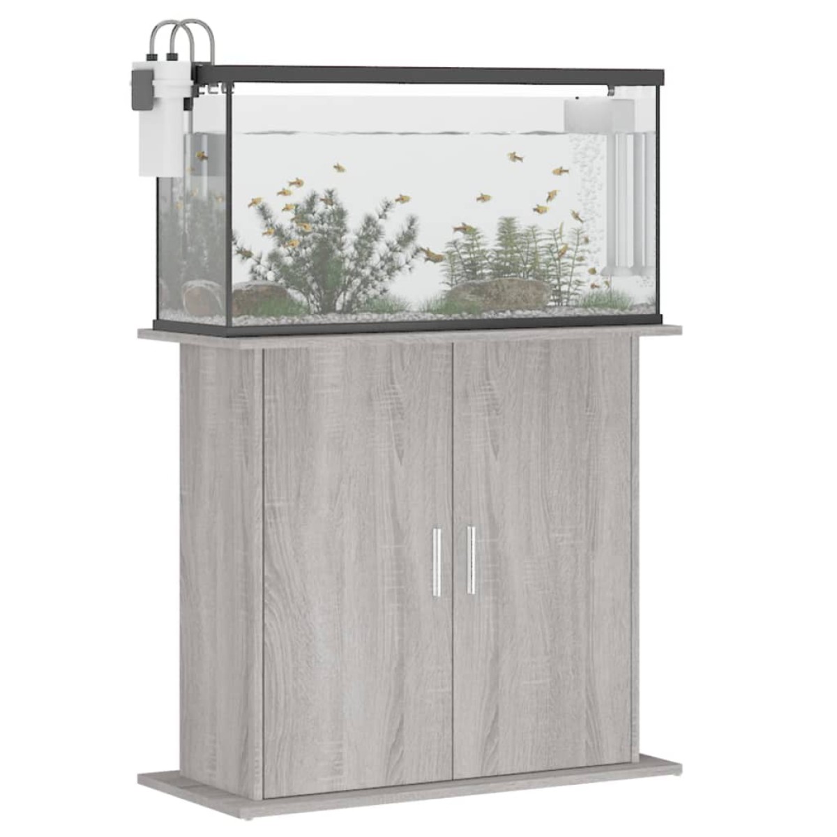 vidaXL Βάση Ενυδρείου Γκρι Sonoma 81x36x73 εκ. από Επεξεργασμένο Ξύλο