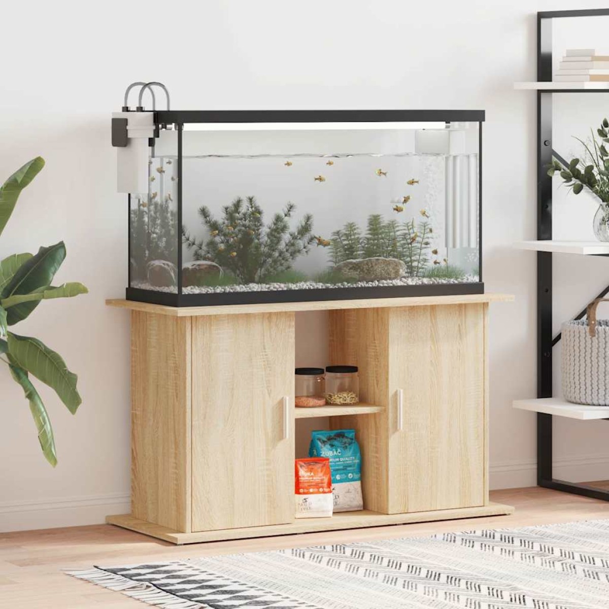 vidaXL Βάση Ενυδρείου Sonoma Δρυς 101x41x58 εκ. από Επεξεργασμένο Ξύλο