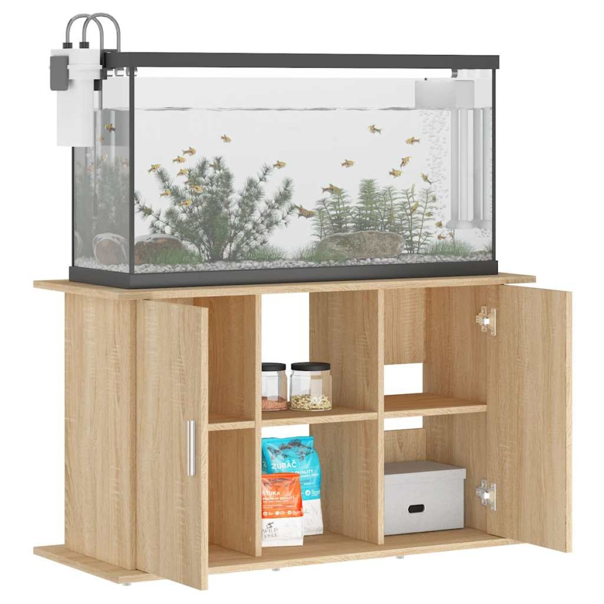 vidaXL Βάση Ενυδρείου Sonoma Δρυς 101x41x58 εκ. από Επεξεργασμένο Ξύλο