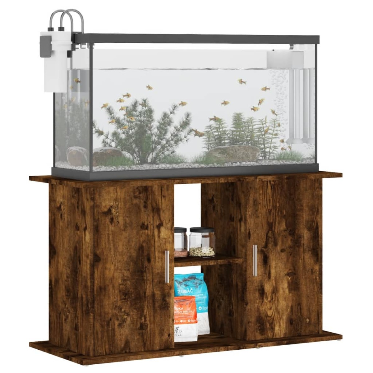 vidaXL Βάση Ενυδρείου Καπνιστή Δρυς 101x41x58 εκ. Επεξεργασμένο Ξύλο