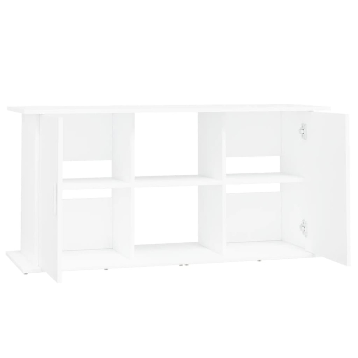 vidaXL Βάση Ενυδρείου Λευκή 121 x 41 x 58 εκ. από Επεξεργασμένο Ξύλο