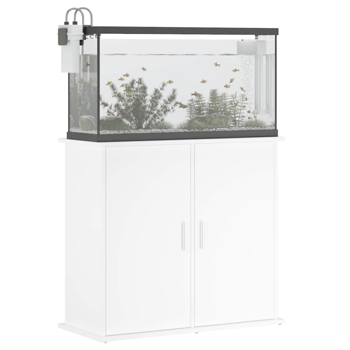 vidaXL Βάση Ενυδρείου Λευκή 81 x 36 x 73 εκ. από Επεξεργασμένο Ξύλο