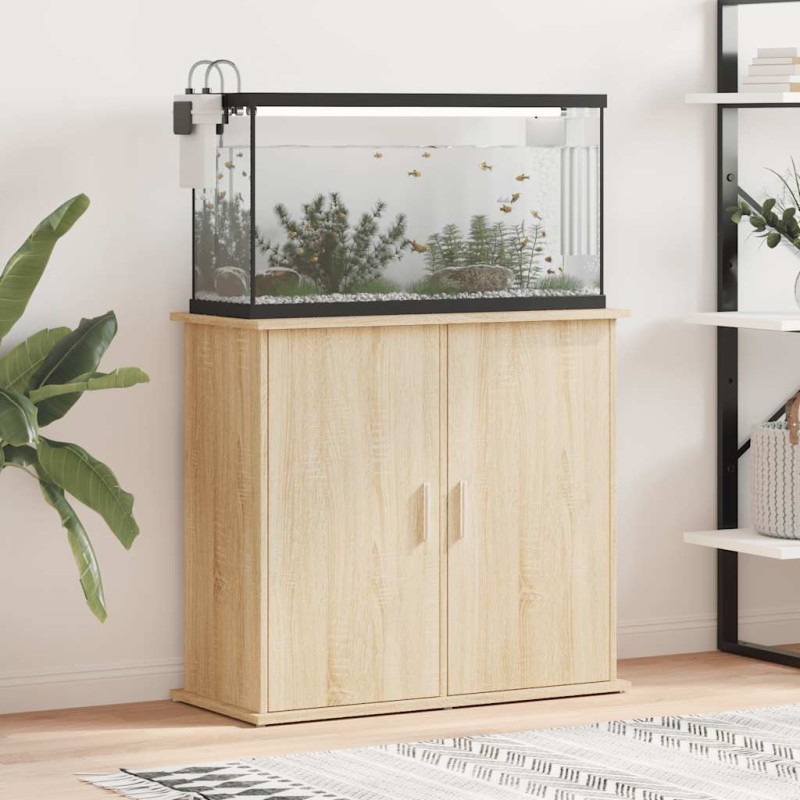 vidaXL Βάση Ενυδρείου Sonoma Δρυς 81 x 36 x 73 εκ. από Τεχνητό Ξύλο