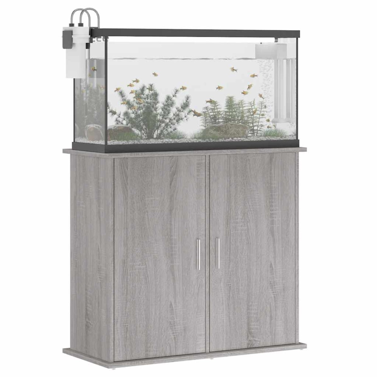 vidaXL Βάση Ενυδρείου Γκρι Sonoma 81x36x73 εκ. από Επεξεργασμένο Ξύλο