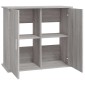 vidaXL Βάση Ενυδρείου Γκρι Sonoma 81x36x73 εκ. από Επεξεργασμένο Ξύλο