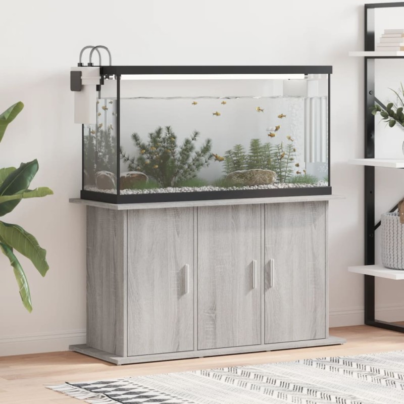 vidaXL Βάση Ενυδρείου Γκρι Sonoma 101x41x58 εκ. από Επεξεργασμένο Ξύλο