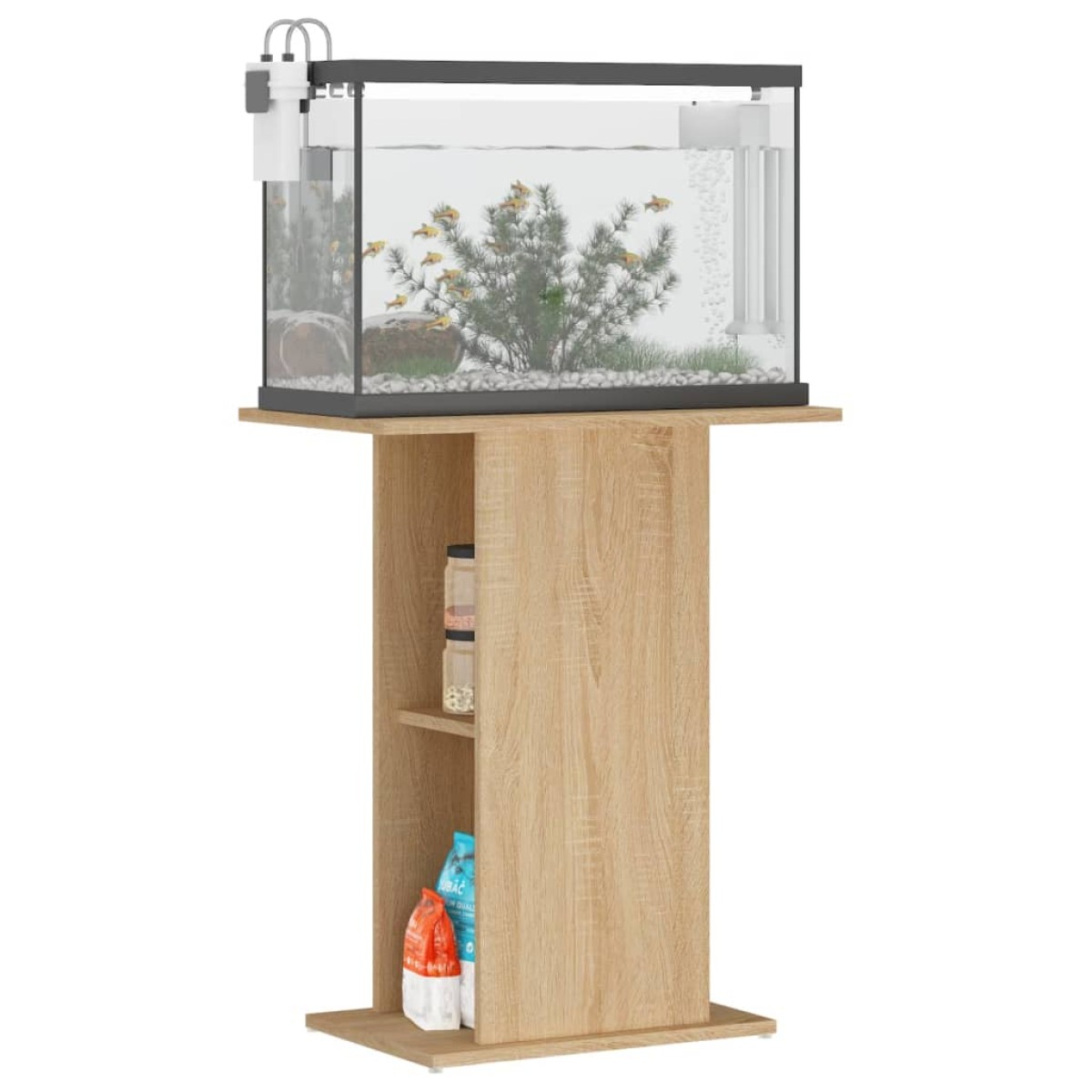 vidaXL Βάση Ενυδρείου Sonoma Δρυς 60,5x36x72,5 εκ. Επεξεργασμένο Ξύλο