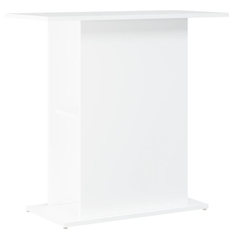 vidaXL Βάση Ενυδρείου Λευκή 75x36x72,5 εκ. από Μηχανικά επεξεργασμένο ξύλο