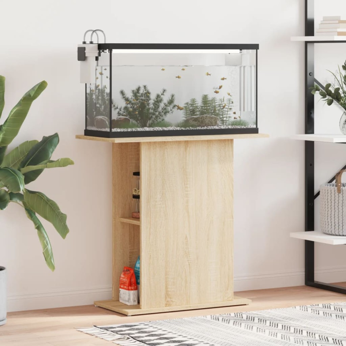 vidaXL Βάση Ενυδρείου Sonoma Δρυς 36x75x72,5 εκ. Επεξεργασμένο Ξύλο
