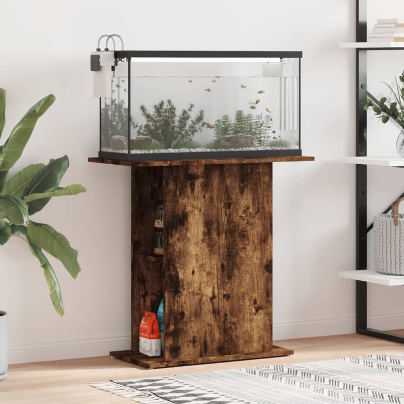 vidaXL Βάση Ενυδρείου Καπνιστή Δρυς 75x36x72,5 εκ Επεξεργασμένο Ξύλο