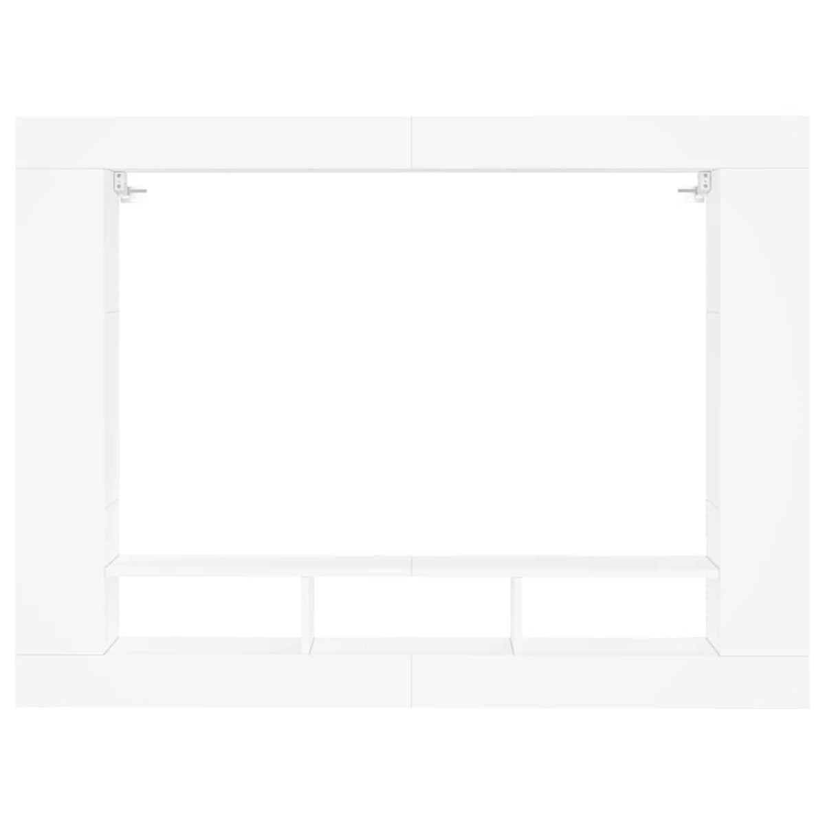 vidaXL Έπιπλο Τηλεόρασης Λευκό 152x22x113 εκ. από Επεξεργασμένο Ξύλο