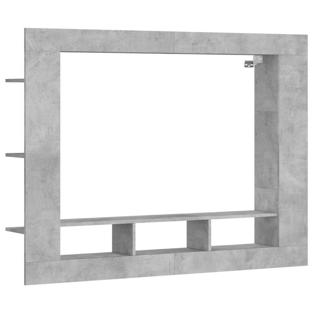 vidaXL Έπιπλο Τηλεόρασης Γκρι Σκυροδέματος 152x22x113 εκ. Επεξ. Ξύλο