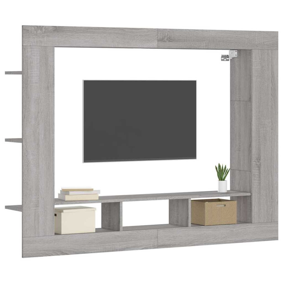 vidaXL Έπιπλο Τηλεόρασης Γκρι Sonoma 152 x 22 x 113 εκ. Επεξεργ. Ξύλο