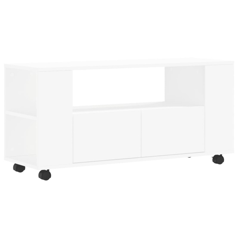 vidaXL Έπιπλο Τηλεόρασης Λευκό 102 x 34,5 x 43 εκ. Επεξεργασμένο Ξύλο