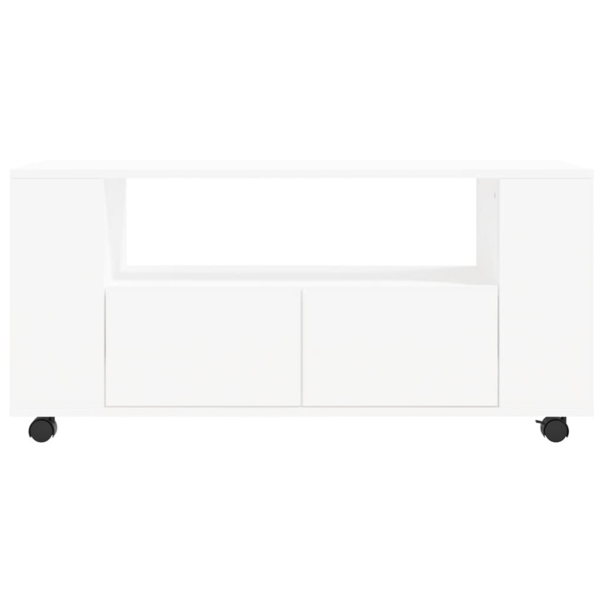 vidaXL Έπιπλο Τηλεόρασης Λευκό 102 x 34,5 x 43 εκ. Επεξεργασμένο Ξύλο