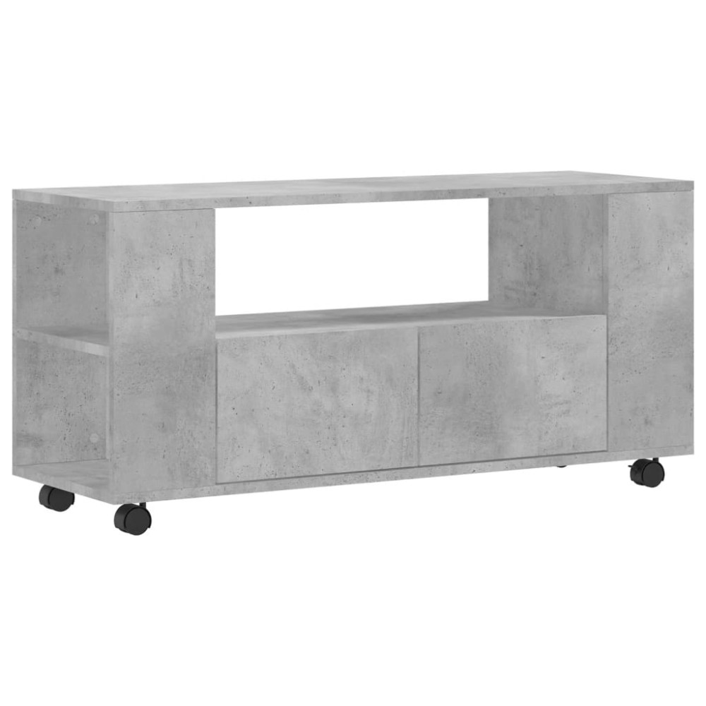 vidaXL Έπιπλο Τηλεόρασης Γκρι Σκυρ. 102x34,5x43 εκ. Επεξ. Ξύλο