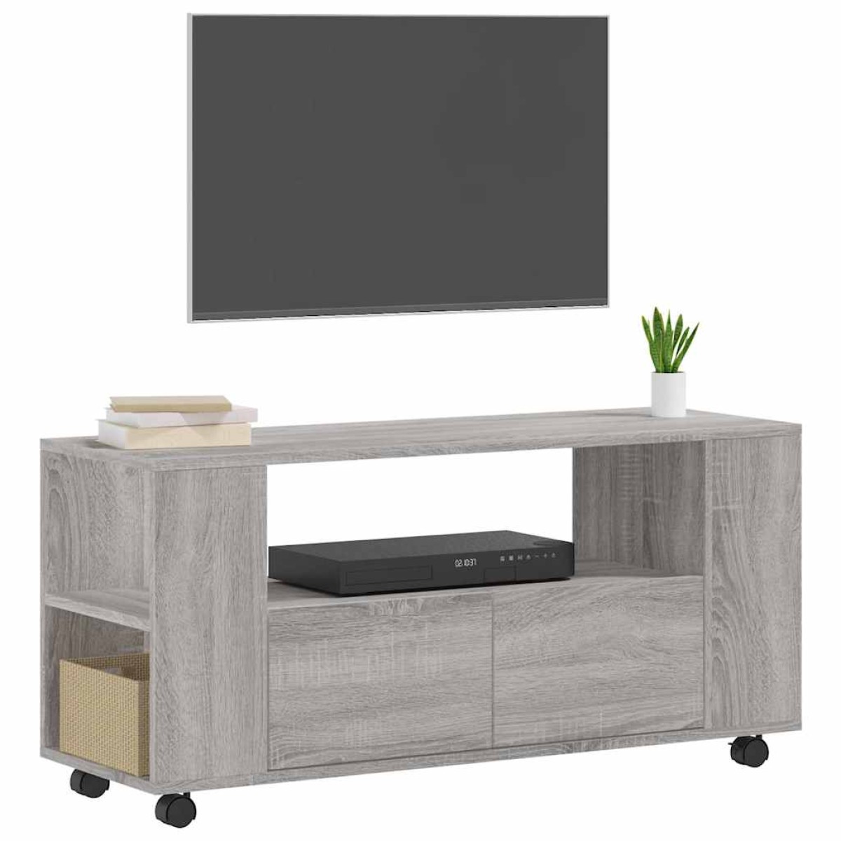 vidaXL Έπιπλο Τηλεόρασης Γκρι Sonoma 102x34,5x43 εκ. από Επεξεργ. Ξύλο