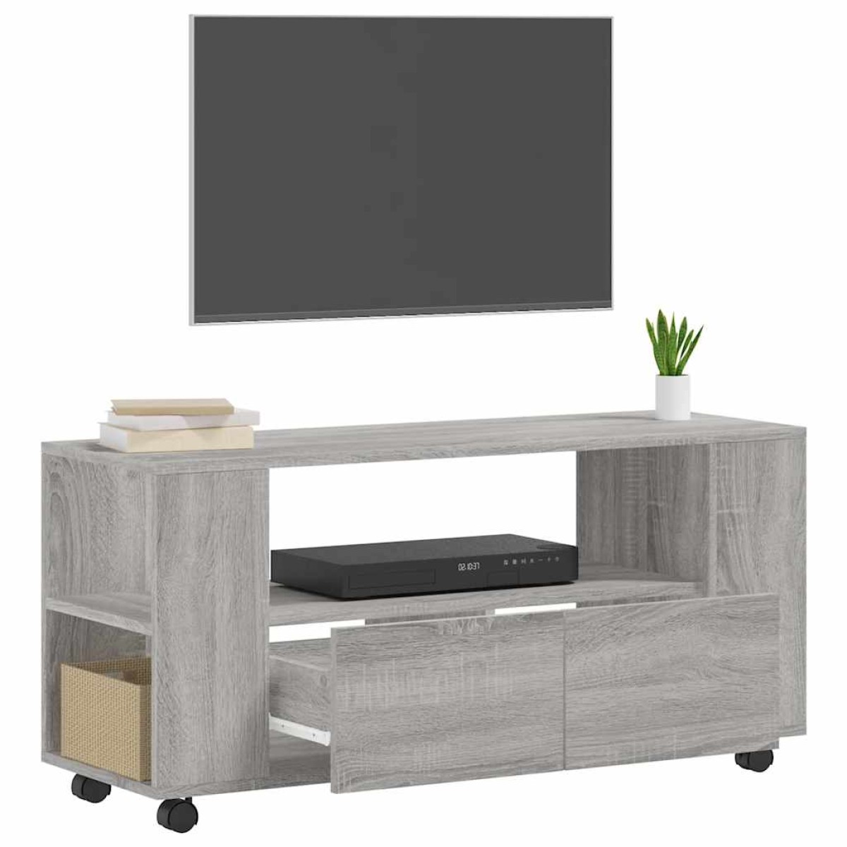 vidaXL Έπιπλο Τηλεόρασης Γκρι Sonoma 102x34,5x43 εκ. από Επεξεργ. Ξύλο