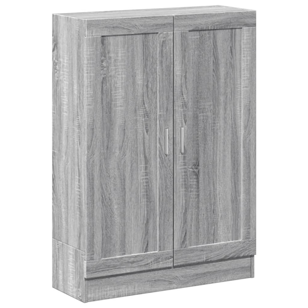vidaXL Βιβλιοθήκη Γκρι Sonoma 82,5 x 30,5 x 115 εκ. Επεξεργασμένο Ξύλο
