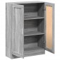 vidaXL Βιβλιοθήκη Γκρι Sonoma 82,5 x 30,5 x 115 εκ. Μοριοσανίδα