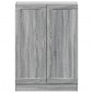 vidaXL Βιβλιοθήκη Γκρι Sonoma 82,5 x 30,5 x 115 εκ. Μοριοσανίδα