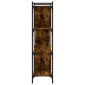 vidaXL Βιβλιοθήκη 4 Επιπέδων Καπνιστή Δρυς 76x32x123 εκ. Επεξ. Ξύλο