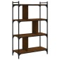 vidaXL Βιβλιοθήκη 4 Επιπέδων Καφέ Δρυς 76 x 32 x 123 εκ. Επεξ. Ξύλο