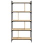 vidaXL Βιβλιοθήκη 5 Επιπέδων Sonoma Δρυς 76 x 32 x 158 εκ. Επεξ. Ξύλο