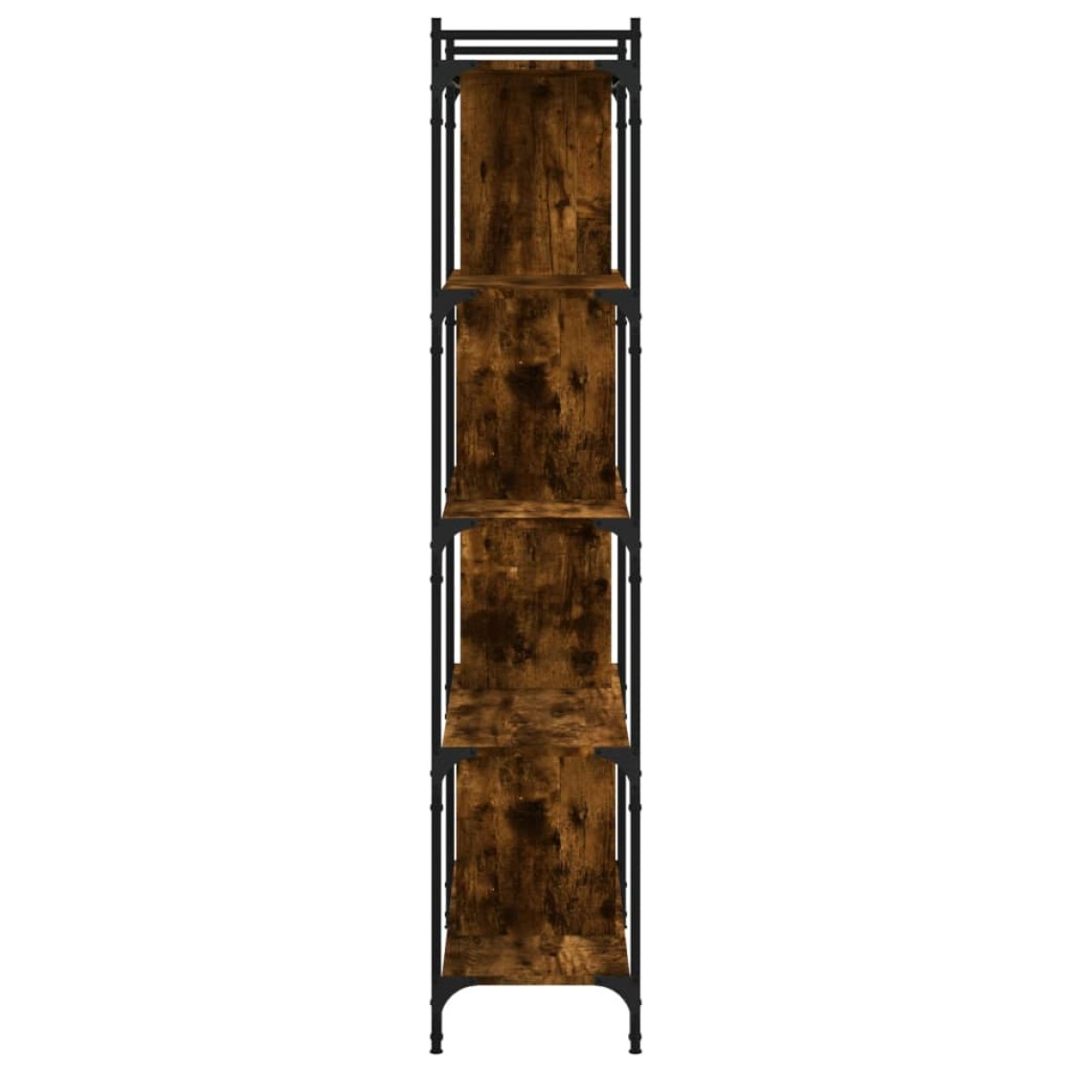 vidaXL Βιβλιοθήκη 5 Επιπέδων Καπνιστή Δρυς 76 x 32 x 158εκ. Επεξ. Ξύλο
