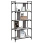 vidaXL Βιβλιοθήκη 5 Επιπέδων Γκρι Sonoma 76 x 32 x 158 εκ. Επεξ. Ξύλο