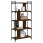 vidaXL Βιβλιοθήκη 5 Επιπέδων Καφέ Δρυς 76 x 32 x 158 εκ. Επεξ. Ξύλο