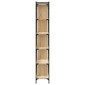 vidaXL Βιβλιοθήκη 6 Επιπέδων Sonoma Δρυς 76 x 32 x 192 εκ. Επεξ. Ξύλο