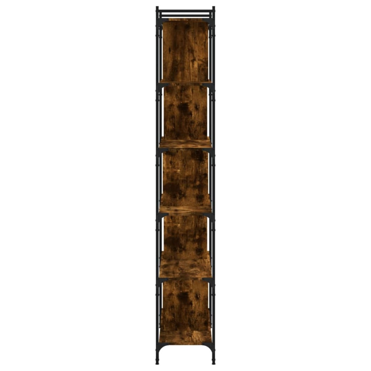 vidaXL Βιβλιοθήκη 6 Επιπέδων Καπνιστή Δρυς 76x32x192 εκ. Επεξ. Ξύλο