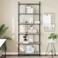 vidaXL Βιβλιοθήκη 6 Επιπέδων Γκρι Sonoma 76 x 32 x 192 εκ. Επεξ. Ξύλο